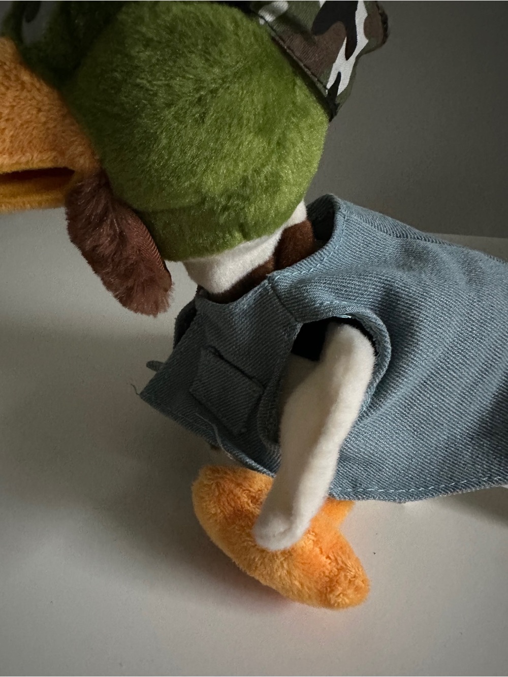 Gemmy Duck Mania Animated Singing Plush Mallard Duck Denim Vest USA Flag Camo 🦆 - Picture 14 of 16
